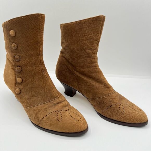 Banana Republic Clothing Co Leather Ankle Boots Made in Italy 6.5 - Picture 1 of 16